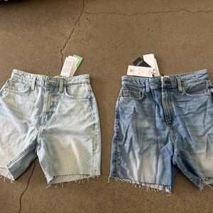 Guess Women Jean Shorts - Light Blue & Medium Blue (price for both)